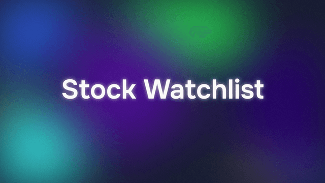 Stock Watchlist